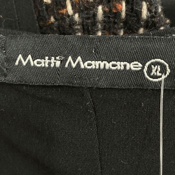 Matti Mamane XL Black Tunic Dress Tulip Hem Art To Wear Lagenlook Jersey Fits 1X - Picture 6 of 9